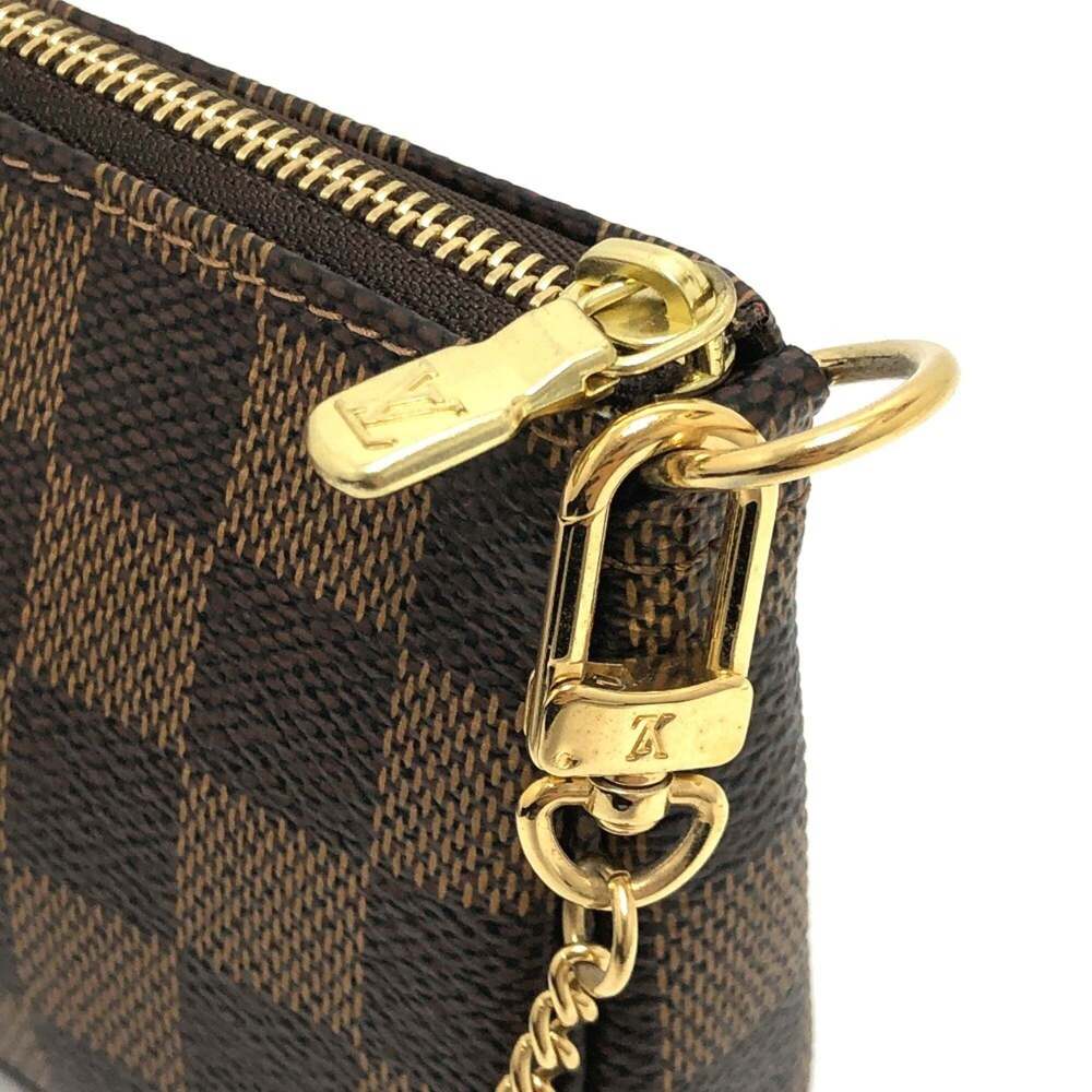 LOUIS VUITTON Brown Damier Canvas Pochette Pouch - Picture 9 of 12